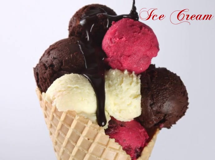 Chocolate ice cream Apresentação template