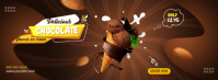 Chocolate Ice Cream Facebook Cover Photo template