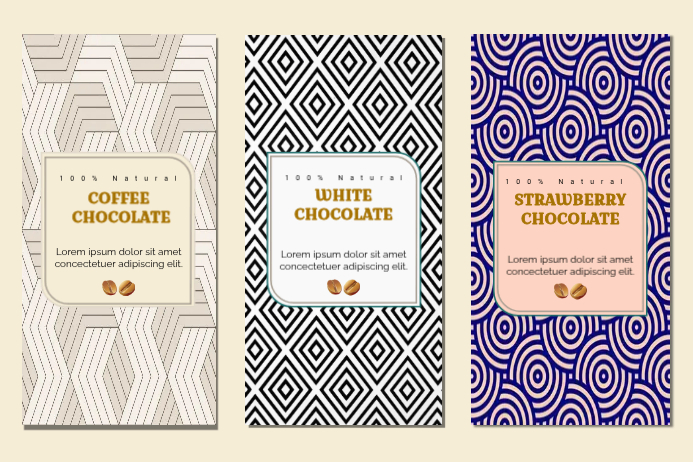Chocolate Front Label Chocolate Packaging Labels Template | PosterMyWall