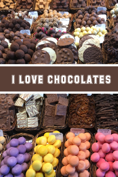 Chocolates Banner, Poster Flyer Plakat template