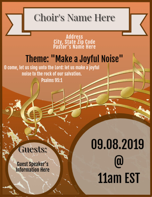 Choir Certificate Template