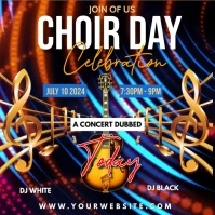 CHOIR DAY CELEBRATION Instagram Post template