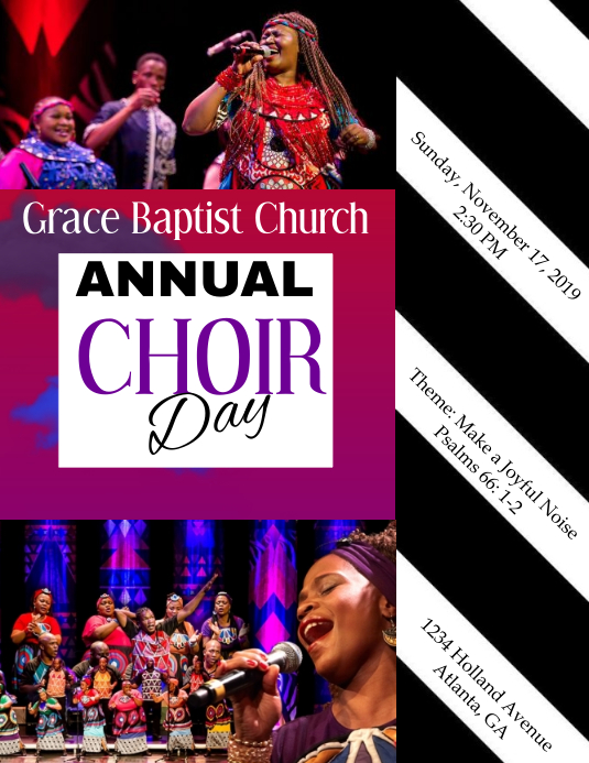 Choir Day Template PosterMyWall