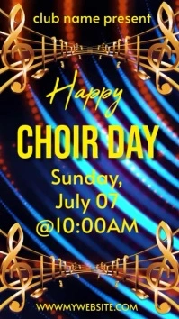 choir day flyers Instagram Story template