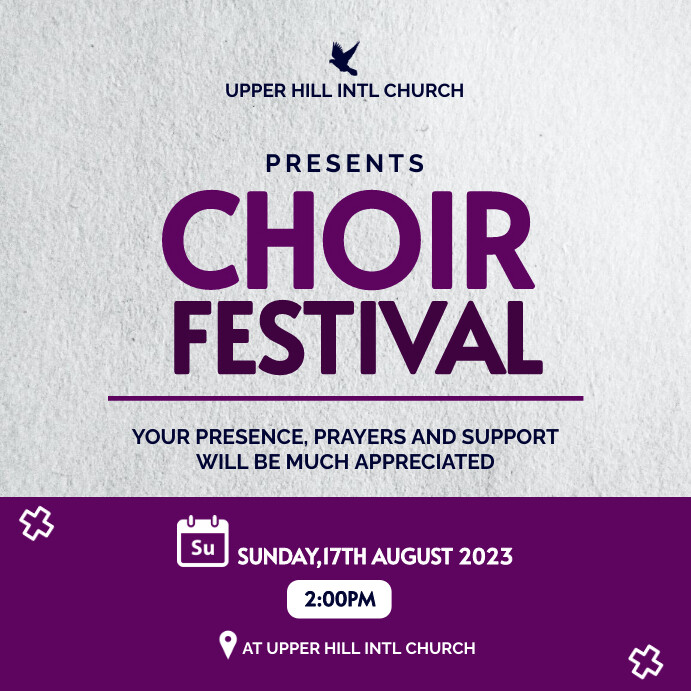 CHOIR FESTIVAL Template | PosterMyWall
