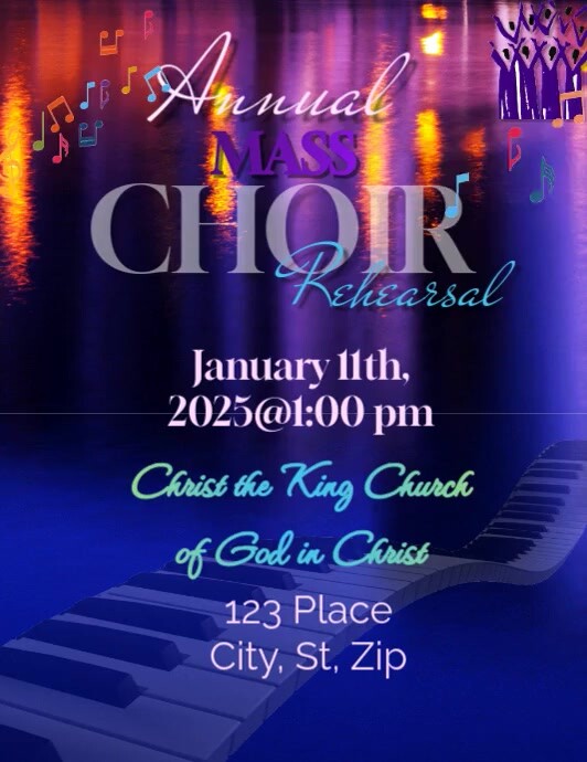 Choir Flyer (us Letter) template