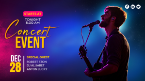 Choir Flyer Digitalt display (16:9) template