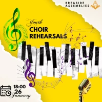 CHOIR REHEARSAL FLYER TEMPLATE Post Instagram