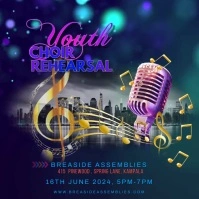 CHOIR REHEARSAL FLYER TEMPLATE Instagram Post