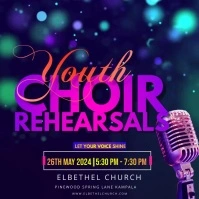 CHOIR REHEARSAL FLYER TEMPLATE Instagram Post