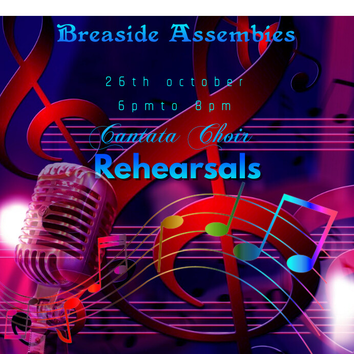 Choir rehearsal template Instagram Post