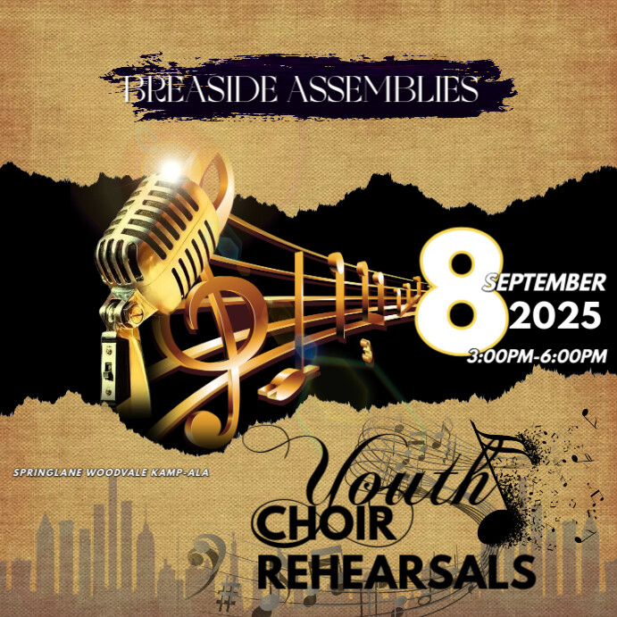 CHOIR REHERASAL Iphosti le-Instagram template