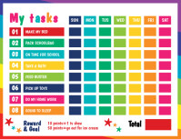Chore Chart Template Flyer (US Letter)