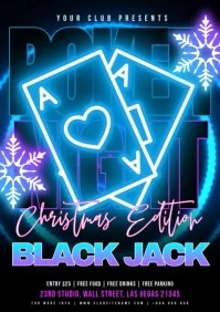 Chrismas Black Jack A4 template