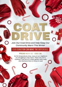 Chrisrmas coat drive A4 template