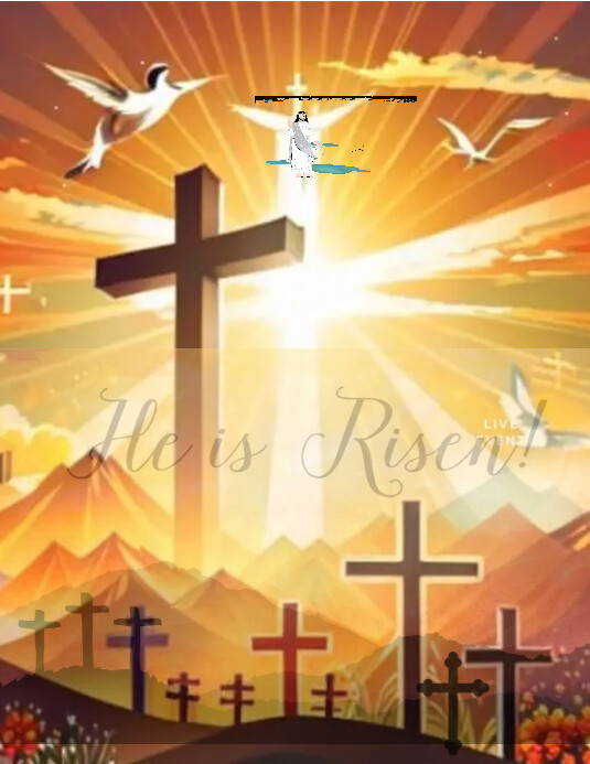 CHRIST HAS RISEN Template PosterMyWall