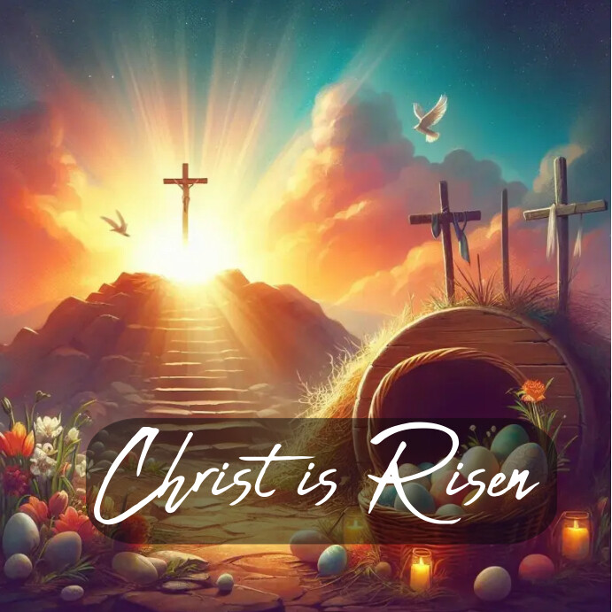 Christ Is Risen Template PosterMyWall
