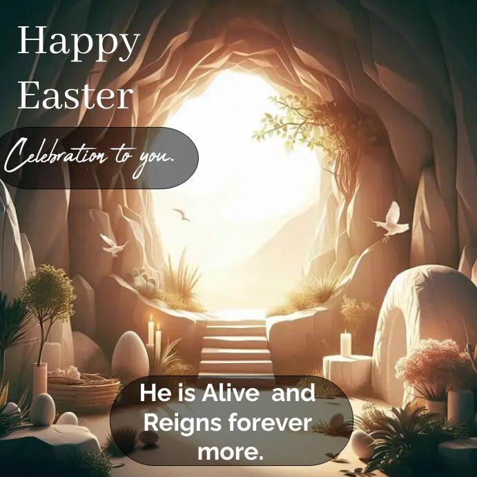 Christ Is Risen Template PosterMyWall