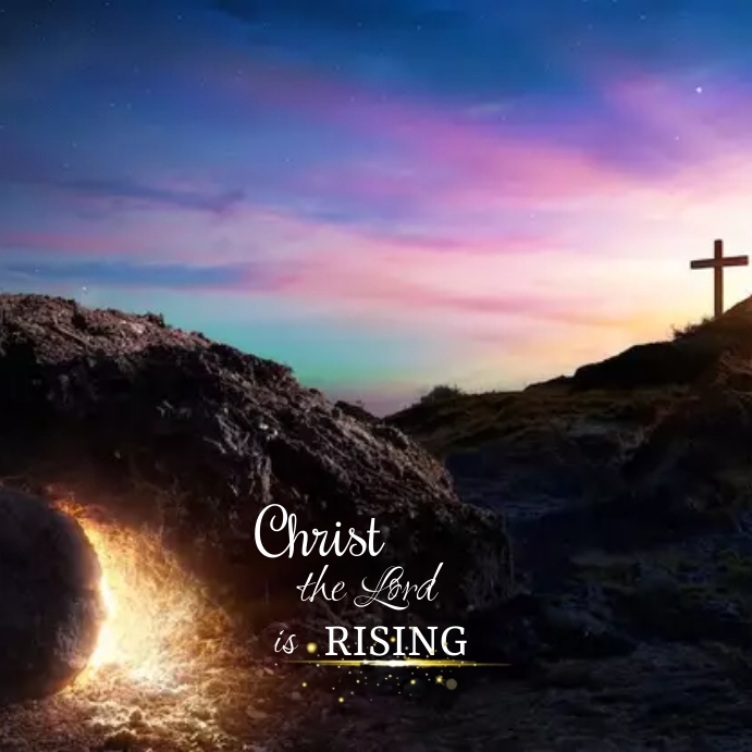 Christ is rising Template | PosterMyWall
