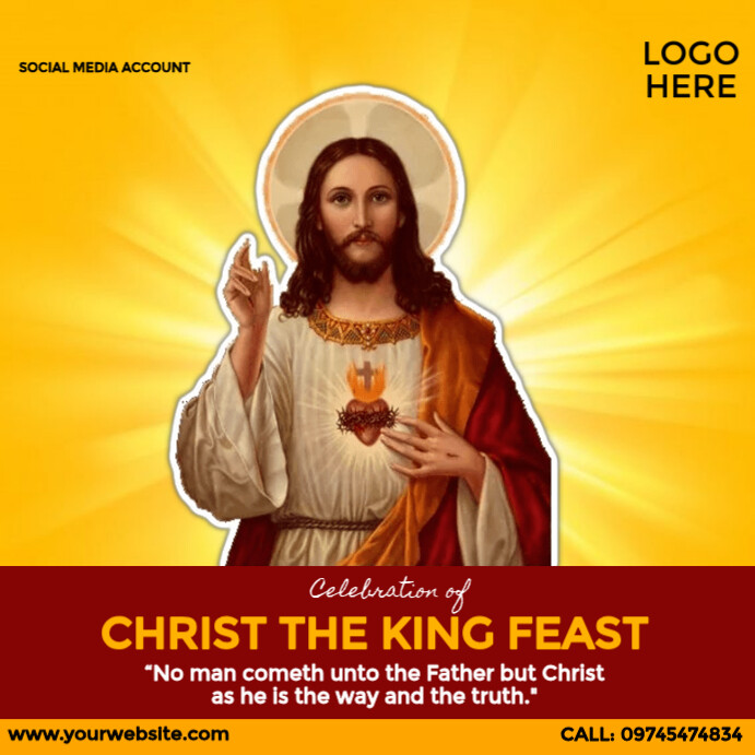 Copy of Christ the King Feast | PosterMyWall