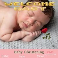 Christening Logo template