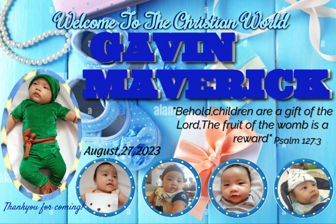 Chrestining Program Background Christening Banner Designs Baby Boy Banner Ideas 2025