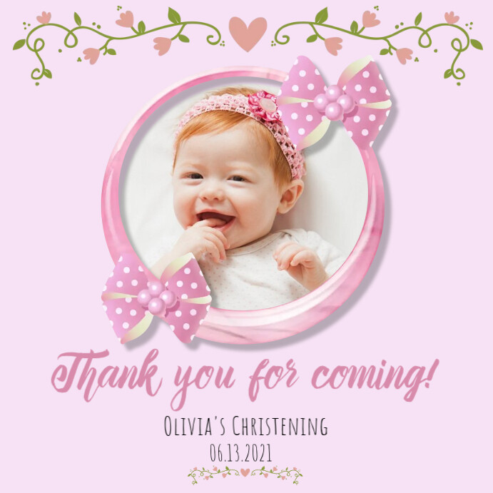 Christening Topper Template | PosterMyWall christening-topper-template-postermywall