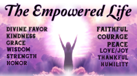 Christian Bible Empowerment and Inspiration Digital Display Digitalanzeige (16:9) template