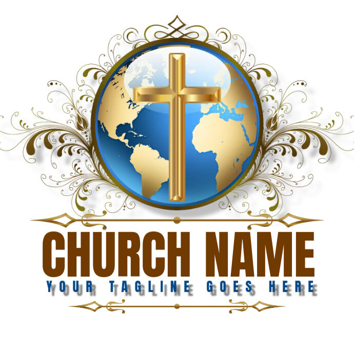 christian logo, jesus logo, church logo, template