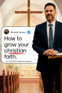christian question poster template