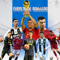 Christian Ronaldo Flyer Instagram Post template
