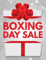 christmas, boxing day sale, boxing day retail Pamflet (Letter AS) template