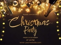 CHRISTMAS, CHRISTMAS PARTY ป้ายสนาม template