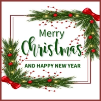 Christmas, Christmat Sale, event, new year Square (1:1) template