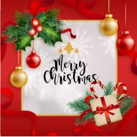 christmas,christmas cards Persegi (1:1) template