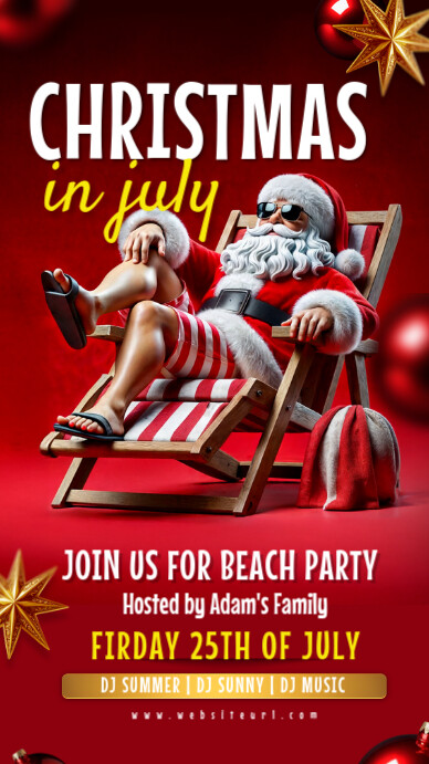 Christmas,Christmas in july,4th of july Template PosterMyWall