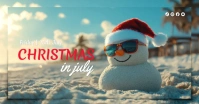 Christmas,Christmas in july Imagen Compartida en Facebook template