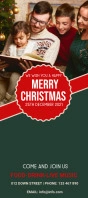 Christmas,Christmas retail,event Rack Card template