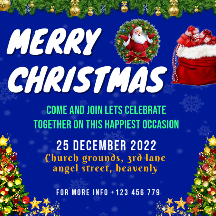 christmas, cards, greetings, wishes, party, Wpis na Instagrama template