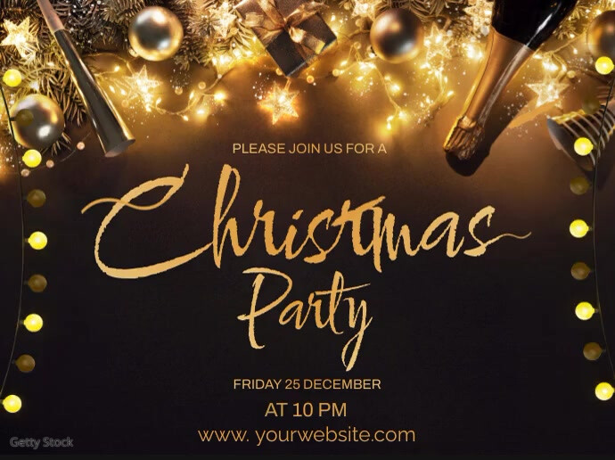 CHRISTMAS, CHRISTMAS PARTY Znak podwórkowy template