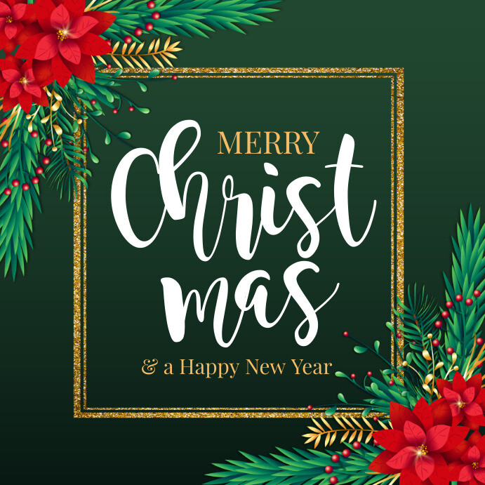 christmas, merry chritsmas, christmas holiday Square (1:1) template
