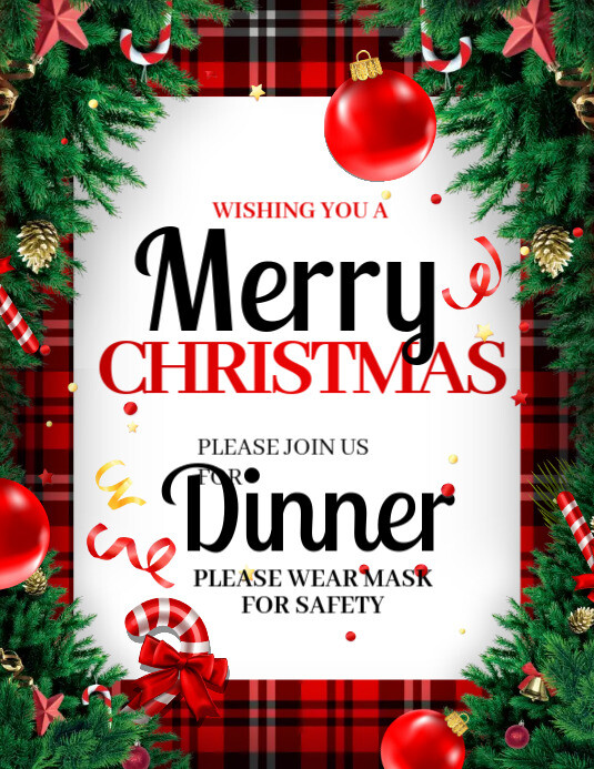 Christmas, Merry Christmas Flyer (US Letter) template