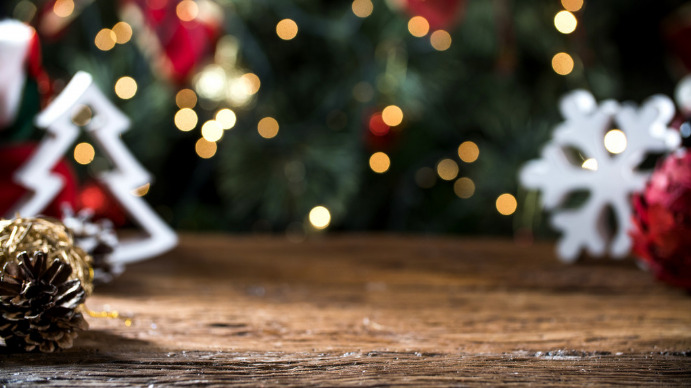 Christmas, winters, zoom backgrounds Prezentacja (16:9) template