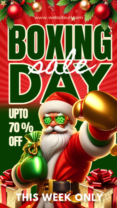 Christmas,Boxing day sale,event Instagram Story template