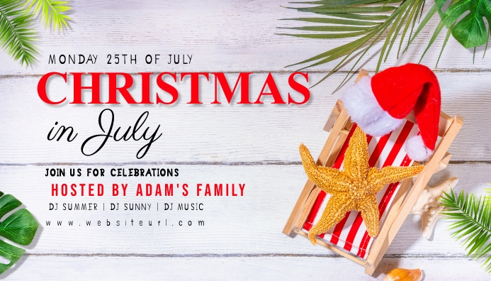 Christmas,Christmas in july Blog Header template