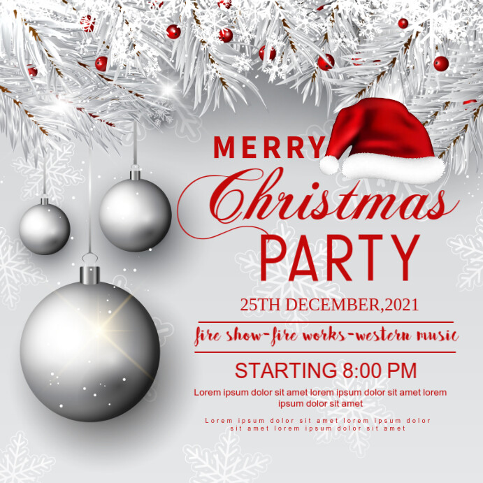Christmas,Christmas party,event Wpis na Instagrama template