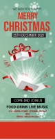 Christmas,Christmas retail,event Roll Up Banner 2' × 5' template