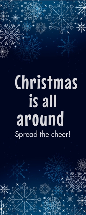 Christmas,Christmas retail,event Roll Up Banner 2' × 5' template