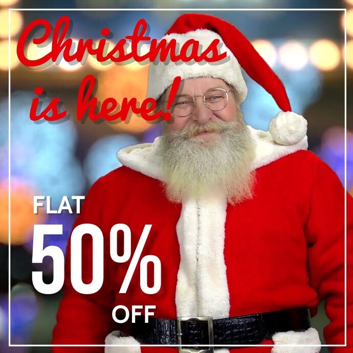 Christmas,Christmas retail,event Kwadrat (1:1) template