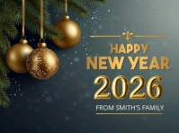 new year, 2025 greeting card,event,online greeting card Presentation template